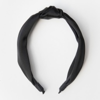 Black Satin Headband By Caroline Gardner